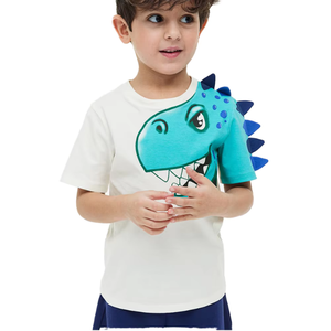 Camiseta Gráfica para Niños, Transpirable, de Secado Rápido, 100% Algodón, Corte Holgado, para Bebés y Niños de 2 a 12 Años, Venta al Por Mayor - Product Image 6