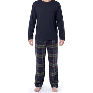 Pantalones de Franela Teñidos con Hilo para Hombre, Tallas Grandes, Ropa de Dormir de Invierno, Suaves, Transpirables, a Cuadros, 100% Algodón, 220g, Lavables a Máquina - Product Image 3