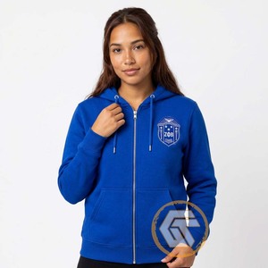 GREEK TREASURES เสื้อฮู้ดผ้าฟลีซคอตตอน 100% แบบซิปปักลายด้านหน้าสำหรับผู้หญิง Zeta Phi Beta รุ่นปรับแต่งได้สำหรับผู้ใหญ่ในฤดูหนาว - Product Image 4
