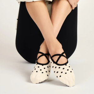Custom Ballerina <b>socks</b> Strap design Polka Dots Theme Anti-Slip <b>Grip</b> <b>socks</b> Cotton Ankle <b>Socks</b> for Gym Ballet Pilates Yoga - Product Image 3