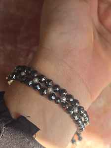 Pulsera de Diamantes Moissanite en Blanco y Negro, Hermosa Pulsera para Mujer - Product Image 4