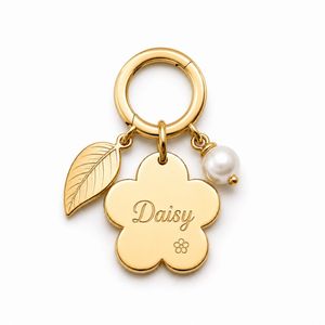 Personalized Dog <b>ID</b> <b>Tag</b> Laser Engraved Name Pendant with Pearl Charm for Boutique Gift Shop Holiday Set Box - Product Image 3