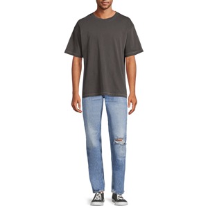 Custom Pattern Logo Summer T-Shirt for <b>Men</b> Women Solid Color Loose <b>Half</b>-<b>Sleeved</b> 180 Grams Basic Base Shirt Overalls T-Shirt - Product Image 1