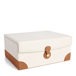 Handcrafted Leather <b>Storage</b> <b>Box</b> with Magnetic Closure for Watches Jewelry and Valuable Accessories <b>Storage</b> - Product Image 3