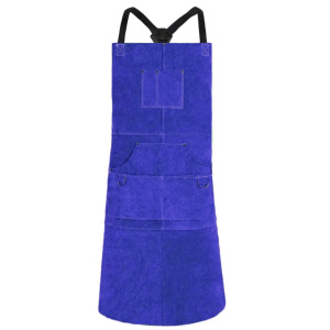 Delantal de Soldadura de Cuero Vacuno de Alta Calidad, Sin Mangas, Protector Corporal Industrial Resistente con Resistencia al Fuego para Trabajadores - Product Image 5