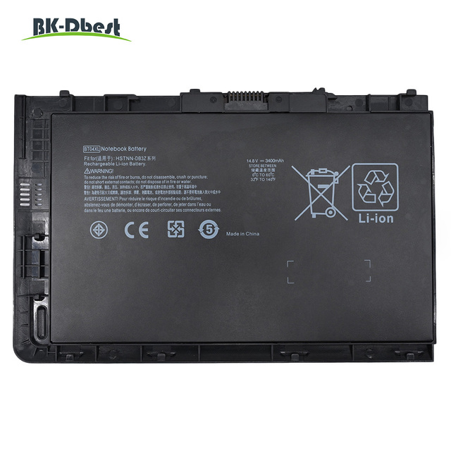 Wholesale Brand New 14.8V 3400mAh Laptop Replacement Battery BT04XL for HP EliteBook Folio 9470 9470M Series