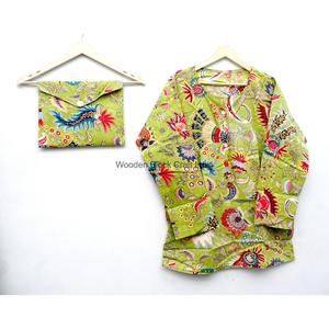 Conjunto de Pijama de Algodón 100% con Estampado Floral, Manga Larga, Cuello Redondo, Cintura Elástica, Pantalones Largos, Suave y Casual, Ropa de Verano para Mujer - Product Image 4