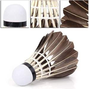 Winison Lot de 12 volants de badminton en plumes d'oie avec tête en liège PU, durables, de haute qualité, pour l'entraînement, excellent prix, en stock - Product Image 4