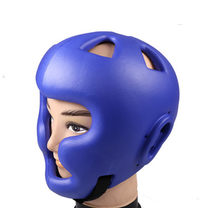 Protector de Cabeza para Boxeo, Talla Única, Negro, Ajustable, de Cuero PU, para MMA, Muay Thai, Kickboxing, Sparring y Entrenamiento - Product Image 1