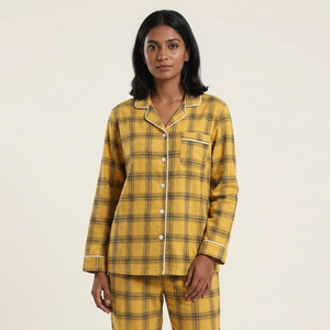 <b>Women's</b> Plaid <b>Flannel</b> Pajama <b>Shirt</b> Custom <b>Checked</b> Plaid <b>Shirts</b> Ladies Long Sleeve Turn Down Collar <b>Flannel</b> <b>Shirts</b> <b>Women</b> - Product Image 6