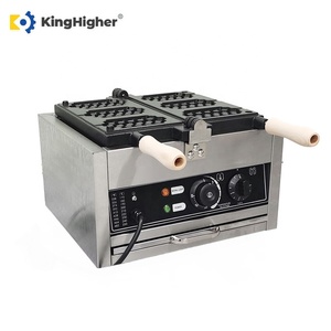 Machine à gaufres professionnelle à 3 grilles en nid d'abeille, électrique, antiadhésive, pour boulangerie, restaurant, cuisine - Product Image 2