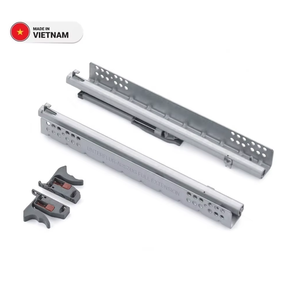 Correderas Inferiores Ajustables de Cierre Suave, Correderas de Cajón de Metal de Extensión Completa de Alta Resistencia - Product Image 1