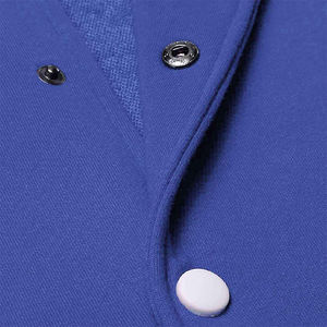 Veste d'hiver personnalisée pour homme avec manches en cuir, col montant, style Letterman, avec logo frontal, vente en gros, vierge et unie - Product Image 4