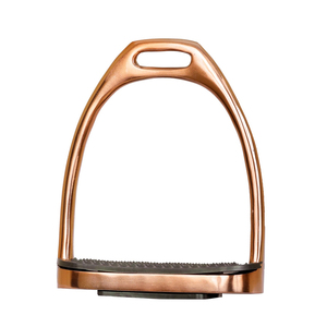 Équipement d'équitation de qualité supérieure en acier inoxydable, étriers flexibles en or rose, protection antidérapante pour les chevilles - Product Image 6