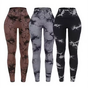 Elastic Waist High Waist Full Length Yoga <b>Leggings</b> Spandex/Nylon Quick Dry Butt Lift Side <b>Mesh</b> Embroidery Pants - Product Image 1
