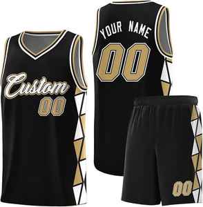 Uniformes de Baloncesto Personalizados para Clubes Deportivos Masculinos, Manga Corta, 100% Poliéster, Impresión Digital, Transpirables, Tallas Grandes - Product Image 1