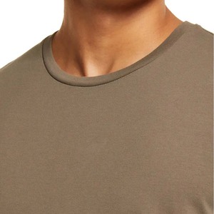 Camisetas personalizadas de 180 g/m² al por mayor, camisetas de cuello redondo para hombre, proveedor de camisetas de algodón con logotipo personalizado, camisetas de cuello redondo para hombre - Product Image 4