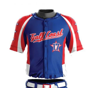 Ensembles d'uniformes de baseball personnalisés respirants grande taille à manches courtes en polyester sublimé avec pantalon – Vente en gros directe usine - Product Image 2