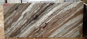 Torrent Brown <b>Marble</b> Desert Flow Texture Stone Slab for Wash Basin Top Feature Panel Hallway Paving Indoor Decor Tile Use - Product Image 5