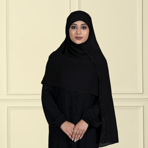 Hiyab Modesto de Tela BSY, con Pedrería Brillante, Suave, Fluido, Largo, Islámico, Transpirable, Ligero y Elegante, para Uso Diario - Product Image 1