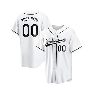 Maillot de baseball tendance pour hommes et femmes, respirant, séchage rapide, logo personnalisé imprimé, petite taille, faible MOQ, maillot de sport d'équipe - Product Image 3