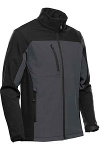 Veste softshell décontractée OEM pour l'automne, à capuche, patchwork, avec logo personnalisé sur le devant, imperméable, coupe-vent, respirante, fabriquée au Pakistan - Product Image 3