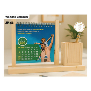 Premium Personalized Wooden <b>Desk</b> <b>Calendar</b> Table <b>Top</b> Organizer with Printing for Valentine's Day & Back to School - Product Image 4