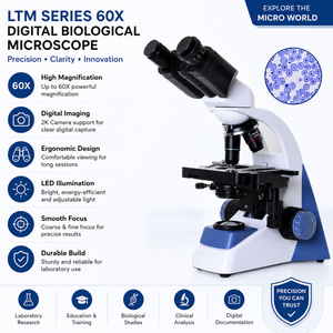 กล้องจุลทรรศน์ชีวภาพรุ่น LTM |   กล้องส่องทางไกลแบบดิจิตอล 60 เท่า ชนิดมองด้วยตาเดียว/สองตา/สามตา |   กล้อง 2K |   การวิจัยในห้องปฏิบัติการ |   ความแม่นยำสูง - Product Image 5