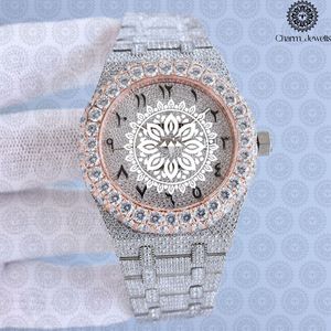 Reloj de Lujo para Mujer Charm_Jewells, Caja Redonda de Acero Inoxidable de 38 mm, Movimiento de Cuarzo Analógico, Esfera de Cristal de Zafiro - Product Image 3