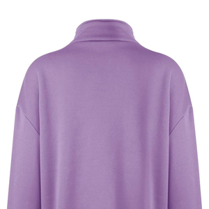 Oversized Long Sleeve Zipper-<b>up</b> Turtleneck Streetwear Front Printed Woman's Sport Sweatshirt <b>Cropped</b> Outdoor Running Top - Product Image 4
