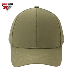Gorra de Béisbol Rohzen Sports Verde Oliva de 6 Paneles, Transpirable, Impermeable, de Malla Ajustable, Unisex, Informal para Exteriores, 100% Poliéster - Product Image 6