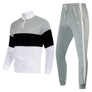 Conjunto Deportivo Informal de 2 Piezas para Hombre, Estilo Urbano, 100% Algodón, con Capucha, Transpirable y Ligero - Product Image 1