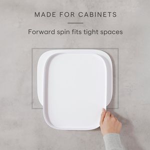 MagicTrack Plateau Tournant Rectangulaire Lazy Susan à Rotation 360 Degrés pour Cuisine, Salle de Bain, Garde-Manger, Armoire et Comptoir – Organisateur de Rangement - Product Image 3