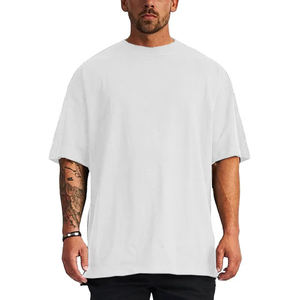 Camiseta Negra Extra Grande para Hombre, Manga Corta, Cuello Redondo, Color Sólido, Informal, Tejida, 100% Algodón Jersey - Product Image 2