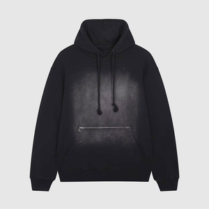 Custom High Quality Vintage Acid Wash <b>Hoodie</b> <b>Oversized</b> Heavyweight Cotton <b>Fleece</b> Mineral Wash Pullover Streetwear Unisex <b>Hoodie</b> - Product Image 1