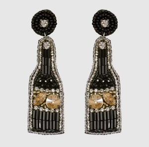 Boucles d'oreilles clous bohèmes en forme d'animal, perles de verre, design classique pour femme, bijoux de mariage, en alliage, couleur or blanc - Product Image 3