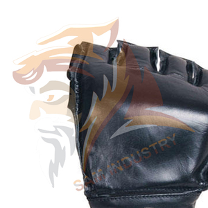 Guantes de Entrenamiento MMA de Medio Dedo con Logotipo Personalizado de Alta Calidad, Correa de Muñeca Ajustable, Material PU, Cierre de Gancho y Bucle - Product Image 3