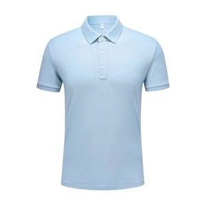 Camisa Polo Casual de Alta Calidad para Hombre, 70.1% Algodón, 29.9% Poliéster, Color Sólido, Logotipo Personalizado Bordado, Camisa de Golf de Punto - Product Image 1