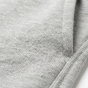 Shorts Bermuda en Coton Gris pour Homme avec Cordon de Serrage à la Taille, Poches, Couleur Unie, Taille Mi-Haute, Tissu Tricoté Respirant - Product Image 5