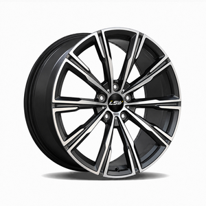 กระทะล้อรถยนต์แบบสิบก้านเรียวพร้อมหน้าผิวขัดเงา LS8184 - Product Image 1