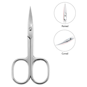 กรรไกรตัดหนังสแตนเลสอเนกประสงค์ สำหรับทำเล็บมือ เล็บเท้า ตกแต่งความงาม ขนตา คิ้ว และดูแลผิวแห้ง - Product Image 4