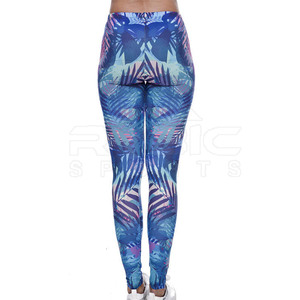 Designer Style Sublimation <b>Leggings</b> For Women High Stretch Premium Fabric Workout Yoga Fitness Sportswear Apparel - Product Image 6