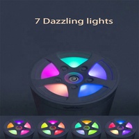 Humidificateur d'air sans fil colorés, diffuseur ultrasonique Rechargeable, lumières LED colorées, 300ML, 800mAh
