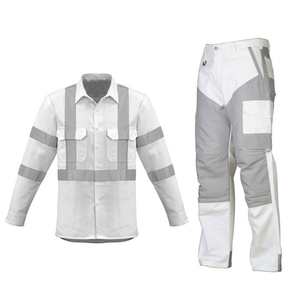 Tenue de travail pour mécaniciens 2026 – Blouse et pantalon de peintre blancs – Combinaison de travail pour hommes - Product Image 3