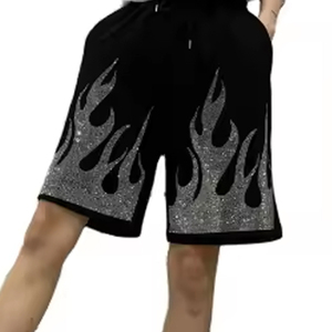 Oem Wholesale Rate Men Rhinestone Short Breathable Comfortable Casual Wear High Quality Cheap Price Men Rhinestone Short - Product Image 3