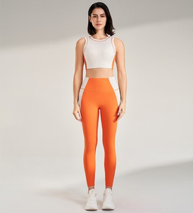 Ensemble de yoga 2 pièces sans manches pour femme, taille haute, pour la gym et le fitness, à prix abordable - Product Image 6