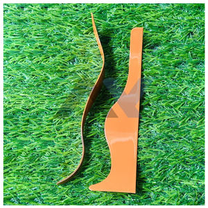 Navaja de barbero curva estilo dominicano Oem Grooming para hombres, color naranja, acero inoxidable, no recta, ligera. - Product Image 3