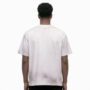 Custom Skull Casino Print Oversized Short Sleeve T-Shirt <b>Men</b> Street Style Cotton O-Neck Jersey Fit - Product Image 3