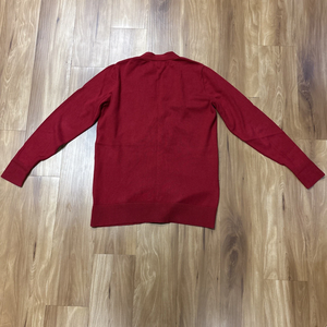 <b>Fire</b> Knight Men's Red Knitted Cardigan Long Sleeve Solid Color Button Front Autumn Sweater - Product Image 3
