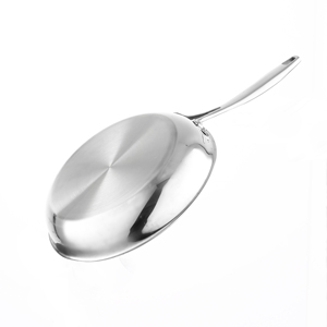 Elegant Stainless Steel Fry Pan Designed To Combine Style And Function Offering Superior Cooking Performance - Product Image 5